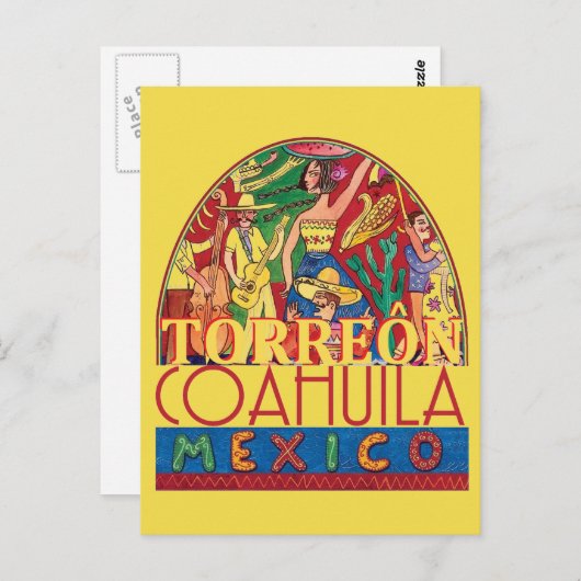 TORREON Mexico Briefkaart (Voorkant / Achterkant)