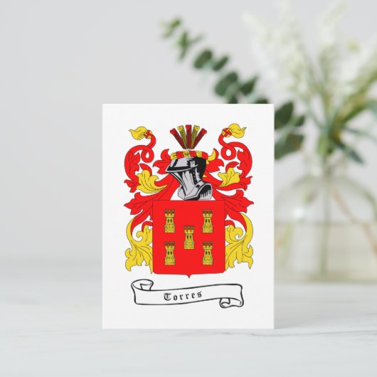 torres crest briefkaart (Staand voorkant)