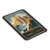 Torres del Paine Chile Illustration Travel Art Magneet (Rechterzijde)