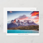 Torres del Paine, Chileens Briefkaart (Voorkant / Achterkant)