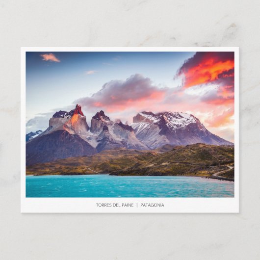 Torres del Paine, Chileens Briefkaart (Voorkant)