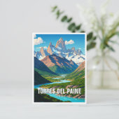 Torres Del Paine Chili Briefkaart (Staand voorkant)