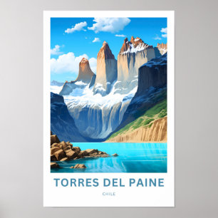 Torres Del Paine Chili Reisprint Poster