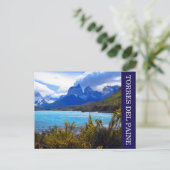 torres del paine cuernos briefkaart (Staand voorkant)