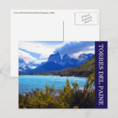 torres del paine cuernos briefkaart (Voorkant / Achterkant)