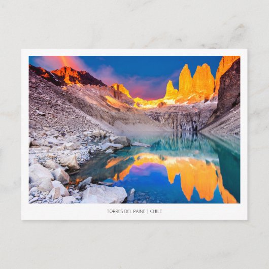 Torres del Paine Feestdagenkaart (Voorkant)