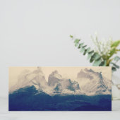 Torres del Paine-gebergte Feestdagenkaart (Staand voorkant)