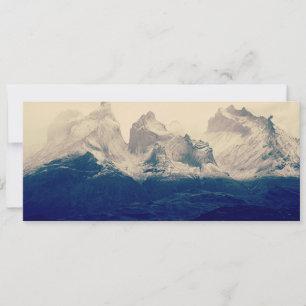 Torres del Paine-gebergte Feestdagenkaart