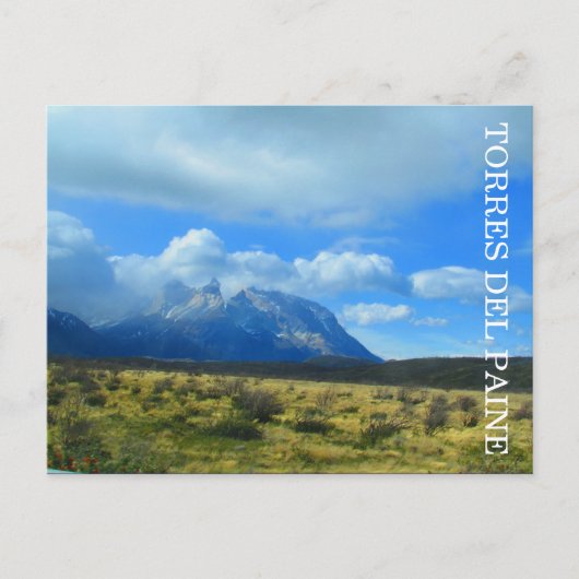 torres del paine landschap briefkaart (Voorkant)