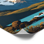 Torres del Paine National Park Reiziger Poster (Hoek)