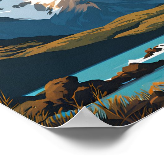 Torres del Paine National Park Reiziger Poster (Hoek)