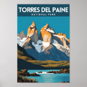 Torres del Paine National Park Reiziger Poster (Voorkant)