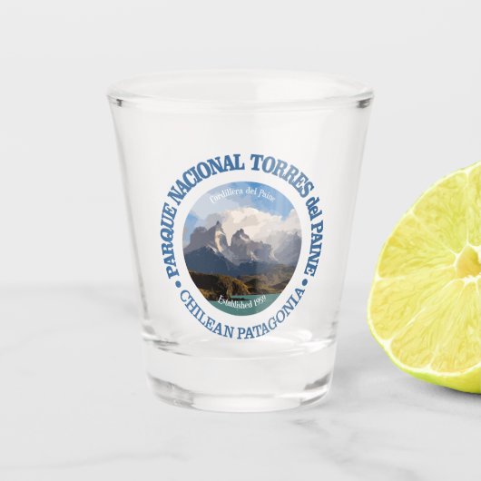 Torres del Paine NP Shot Glas (Voorkant)