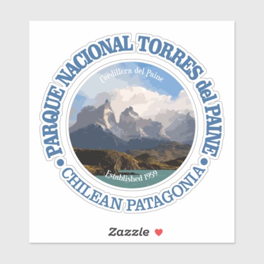 Torres del Paine NP Sticker (Vel)