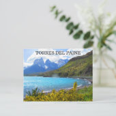 torres del paine park briefkaart (Staand voorkant)