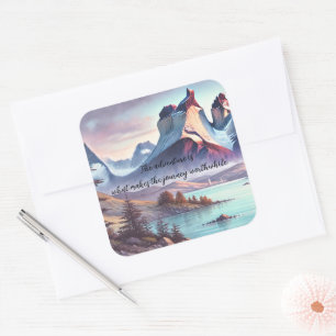 Torres del Paine Park, Chili & prijsopgave Vierkante Sticker