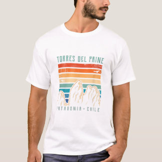 Torres del Paine T Shirt Retro Chili Mountain Hiki