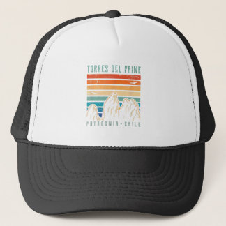 Torres del Paine T Shirt Retro Chili Mountain Hiki Trucker Pet