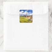 Torres del Paine Vierkante Sticker (Tas)