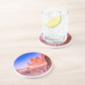 Torres del Paine Zandsteen Onderzetter (Zijkant)