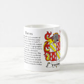 Torres Family Coat of Arms Mok (Voorkant rechts)