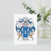 Torres Family Crest Briefkaart (Staand voorkant)