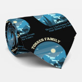 Torres Family Merry Kerstmis uit ons huis Stropdas (Opgerold)