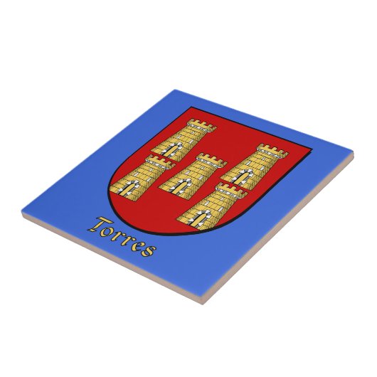 Torres Family Shield Tegeltje (Zijkant)