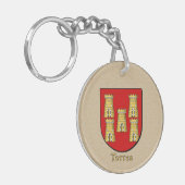 Torres Historisch Schild en Mexicaanse Vlag Sleutelhanger (Voorkant Links)