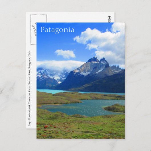 torres lago briefkaart (Voorkant / Achterkant)