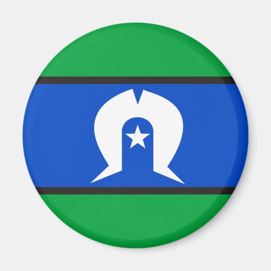 Torres Strait Islander land vlag natie symbool Magneet (Voorkant)