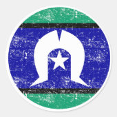 Torres Strait Islanders, Australië Ronde Sticker (Voorkant)