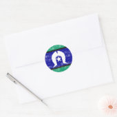 Torres Strait Islanders, Australië Ronde Sticker (Envelop)