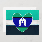 Torres Strait Islanders hart Briefkaart (Voorkant / Achterkant)