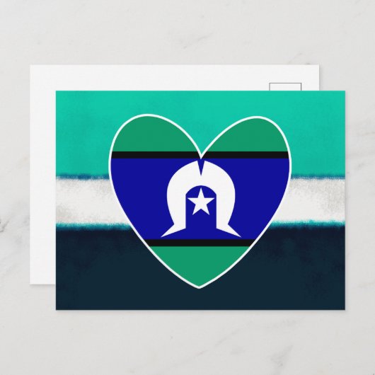 Torres Strait Islanders hart Briefkaart (Voorkant / Achterkant)
