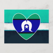 Torres Strait Islanders hart Briefkaart (Voorkant)