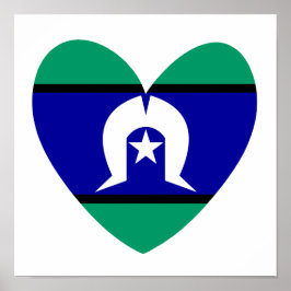 Torres Strait Islanders hart Poster