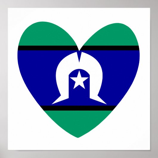 Torres Strait Islanders hart Poster (Voorkant)