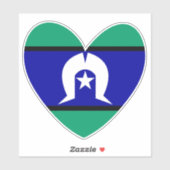 Torres Strait Islanders hart Sticker (Vel)