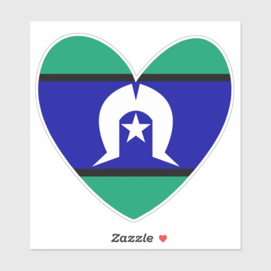 Torres Strait Islanders hart Sticker (Vel)