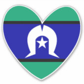 Torres Strait Islanders hart Sticker (Voorkant)