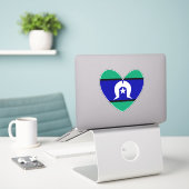 Torres Strait Islanders hart Sticker (Laptop op bureau)