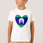 Torres Strait Islanders hart T-shirt (Voorkant)