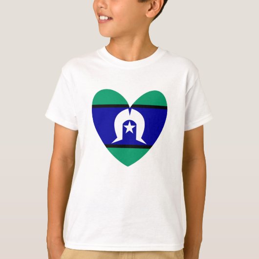 Torres Strait Islanders hart T-shirt (Voorkant)