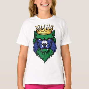 Torres Strait Islands Lion King Flag T-shirt