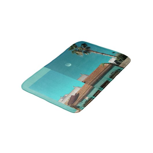 Torrevieja in het Oranje en Turqoise Badmat (Gekanteld)