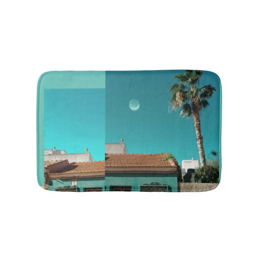 Torrevieja in het Oranje en Turqoise Badmat (Voorkant)