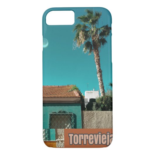 Torrevieja in het Oranje en Turqoise Case-Mate iPhone Case (Achterkant)