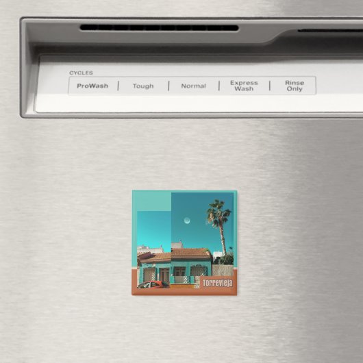 Torrevieja in het Oranje en Turqoise Magneet (Insitu (Vaatwasser))