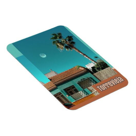 Torrevieja in het Oranje en Turqoise Magneet (Rechterzijde)
